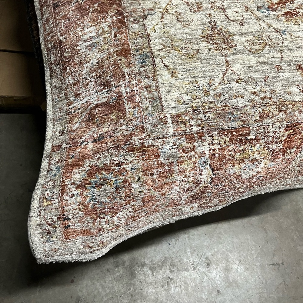 Vintage Style Distressed Area Rug